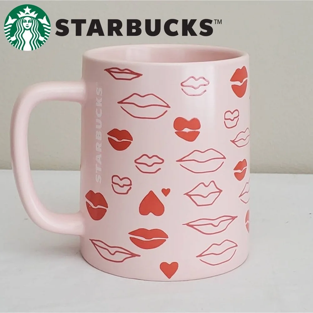 Starbucks 2021 Valentines Hearts-Lips Mug